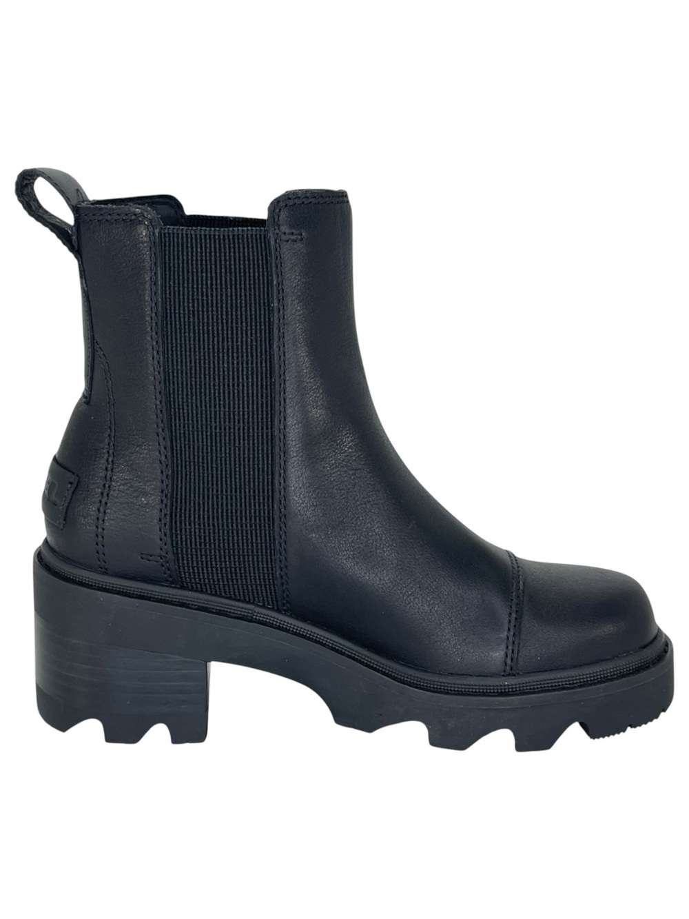 Sorel Joan Now Black Leather Waterproof Womens Chelsea Ankle Boots Size 5M - Picture 5 of 13